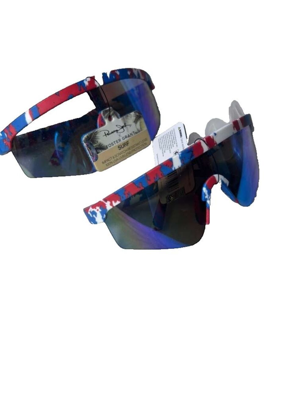 Panama Jack Foster Grant Multicolor Shield Sunglasses Menβs 2 Pack Bundle New